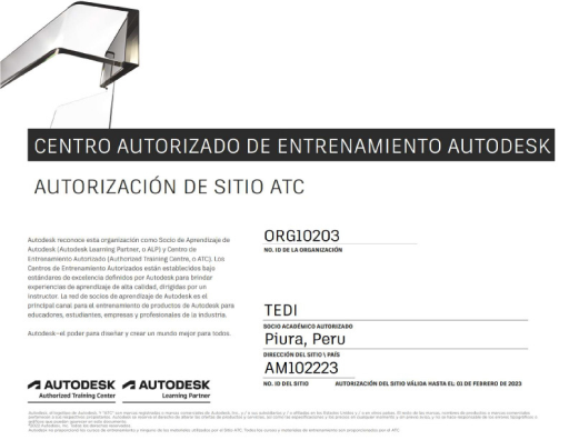 Certificado Autodesk